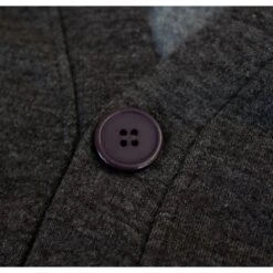 Bigdude Brushed Fleece Cardigan Charcoal 9 Bigdude Brushed Fleece Cardigan Charcoal -Big Dude Clothing Shop img 9854