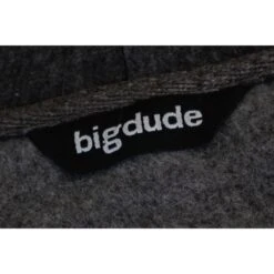 Bigdude Brushed Fleece Cardigan Charcoal 8 Bigdude Brushed Fleece Cardigan Charcoal -Big Dude Clothing Shop img 9855