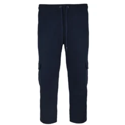 Bigdude Straight Leg Cargo Joggers Navy -Big Dude Clothing Shop jogger with pockets navy front