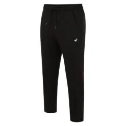 Bigdude Open Hem Loop Back Joggers Black