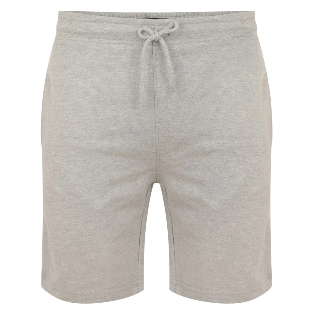 Bigdude Loop Back Jogger Shorts Grey Marl