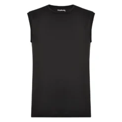Bigdude Plain Sleeveless T-Shirt Black