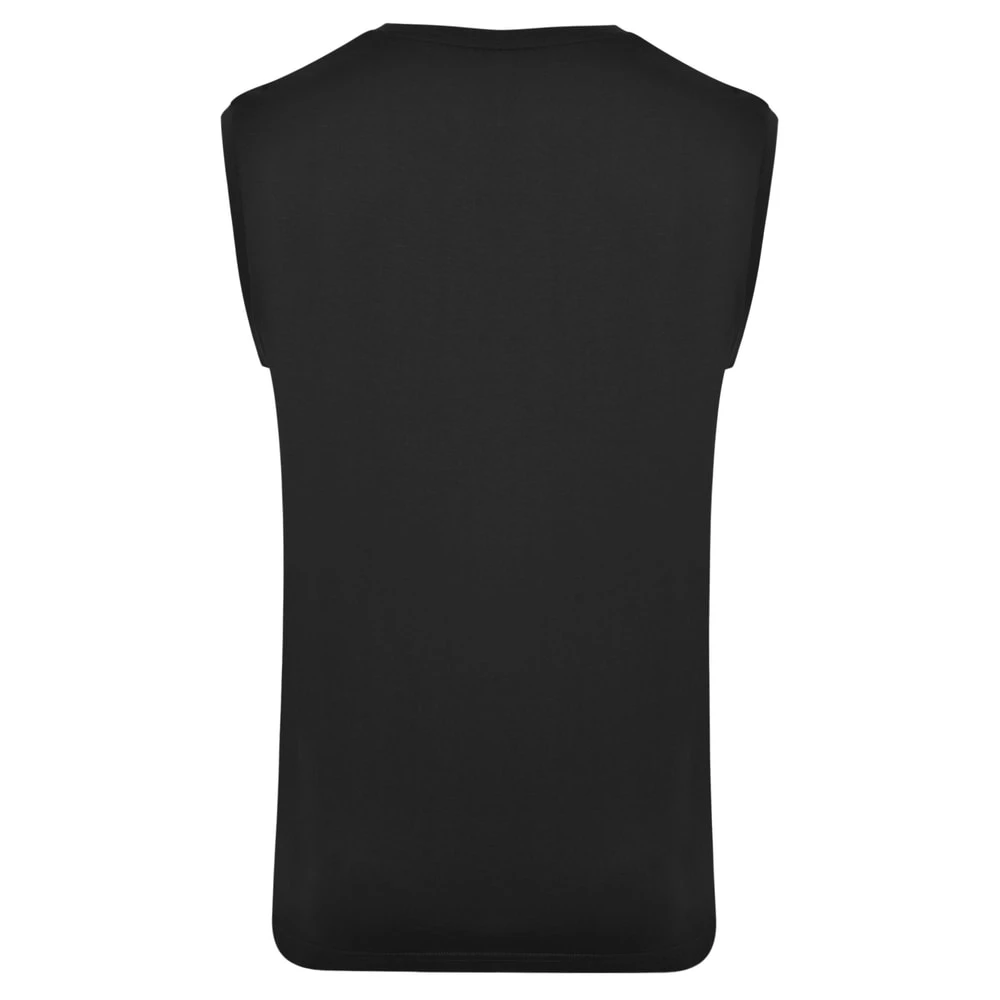 Bigdude Plain Sleeveless T-Shirt Black 3 Bigdude Plain Sleeveless T-Shirt Black - Image 3