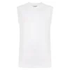 Bigdude Plain Sleeveless T-Shirt White