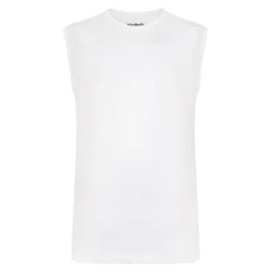Bigdude Plain Sleeveless T-Shirt White