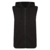 Bigdude Loop Back Sleeveless Hoody Black