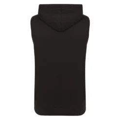 Bigdude Loop Back Sleeveless Hoody Black -Big Dude Clothing Shop summer gilet black 3