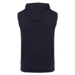 Bigdude Loop Back Sleeveless Hoody Navy -Big Dude Clothing Shop summer gilet navy 3