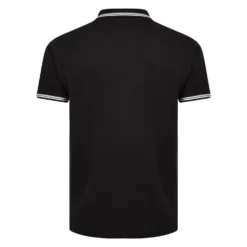 Bigdude Tipped Polo Shirt Black 9 Bigdude Tipped Polo Shirt Black -Big Dude Clothing Shop tipped pique polo black 3