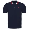 Bigdude Chunky Tipped Polo Shirt Navy