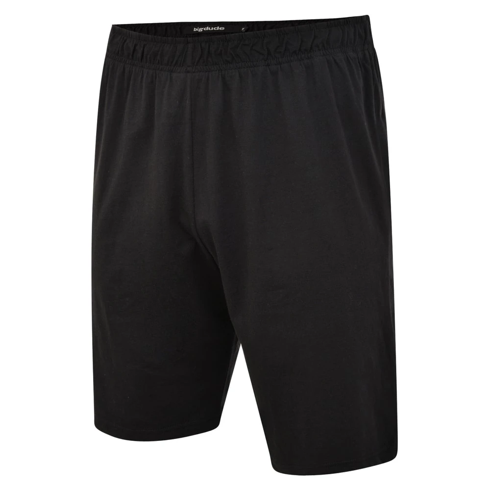 Bigdude Twin Pack Classic Pyjama Shorts Black 3 Bigdude Twin Pack Classic Pyjama Shorts Black - Image 3