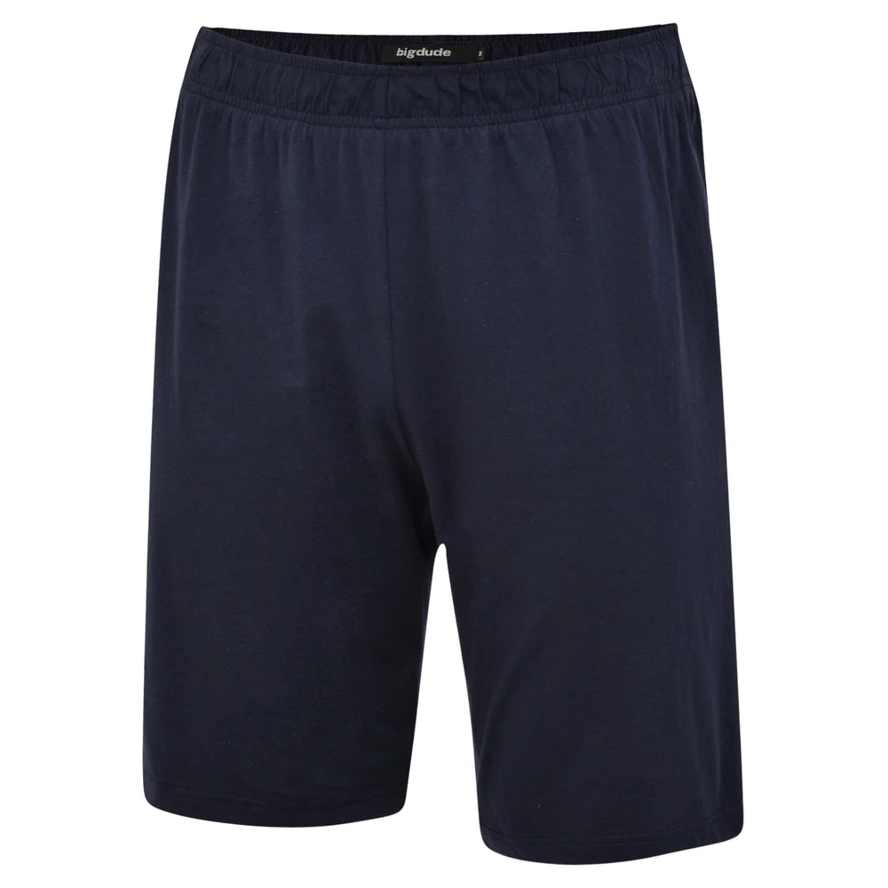 Bigdude Twin Pack Classic Pyjama Shorts Navy 4 Bigdude Twin Pack Classic Pyjama Shorts Navy - Image 4
